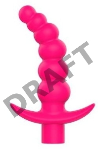 Розовая вибрирующая анальная елочка Sweet Toys - 10,8 см.