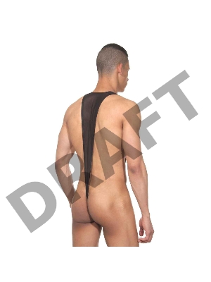 Боди мужское красный леопард L/XL