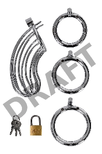 Пояс верности мужской TOYFA Metal, серебряный