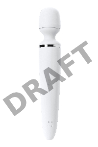 Нереалистичный вибратор Satisfyer Woman Wand, ABS пластик, белый, 34 см.