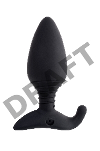 Анальная втулка LOVENSE Hush (L), силикон, черная, 12,1 см