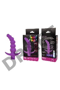 Фиолетовая вибрирующая анальная елочка Sweet Toys - 10,8 см.