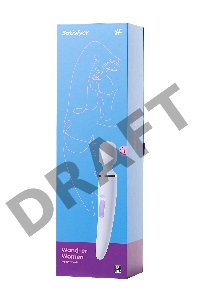 Нереалистичный вибратор Satisfyer Woman Wand, ABS пластик, белый, 34 см.
