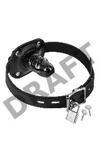 Fetish Tentation Черный кляп с замком