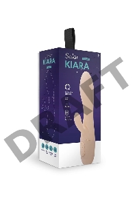 Вибратор с клиторальным отростком Kiara, цвет слоновая кость (SOLAR collection)