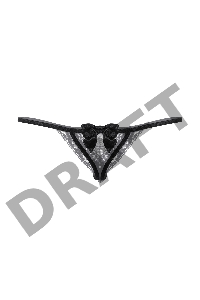 Стринги с двойным доступом SoftLine Collection, черный, XL