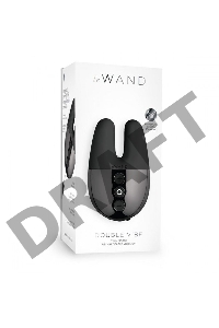 Черный вибратор с ушками Le Wand Double Vibe