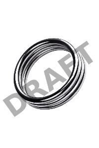 Кольцо на пенис TOYFA Metal, серебряное