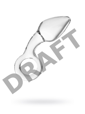 Анальная втулка Sexus Glass, стекло, прозрачная, 14,5 см, Ø 4 см