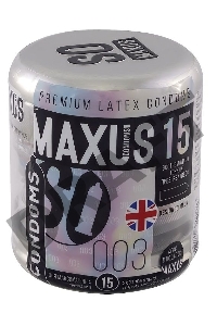Презервативы Экстремально тонкие Maxus 003 №15 ж/к