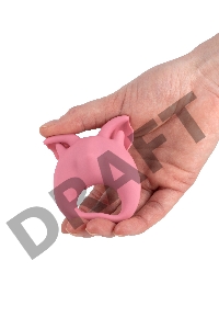 Перезаряжаемое кольцо для клиторальной стимуляции MiMi Animals Kitten Kiki Pink 7200-01lola