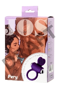 Виброкольцо с ресничками JOS PERY, силикон, фиолетовый, 9 см