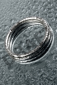 Кольцо на пенис TOYFA Metal, серебряное