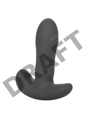 Серый вибромассажер простаты Remote Control Dual Pulsating Probe