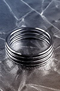 Кольцо на пенис TOYFA Metal, серебряное