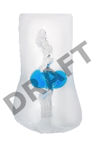 Мастурбатор реалистичный TOYFA Juicy Pussy Subtle Crystal, TPE, 14,5 см