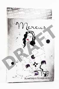 Кружевной бондажный комплект TOYFA Marcus (сцепка, наручники и оковы), розовый