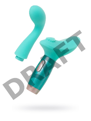 Нереалистичный вибратор Le Stelle PERKS SERIES EX-4, силикон, голубой, 16,5 см
