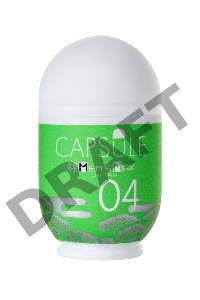 Мастурбатор нереалистичный MensMax CAPSULE 04, Matsu, TPE, зеленый, 8 см