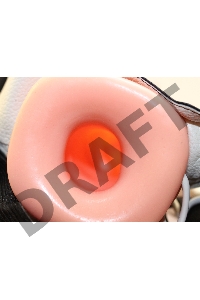 Страпон Шалтай-Болтай с вибрацией и голосовым сопровождением - 16 см.