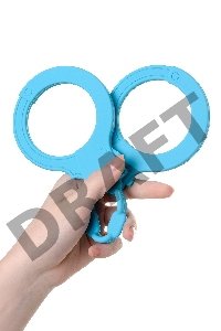 Силиконовые наручники A-Toys by TOYFA Celet, силикон, голубые, 33 см