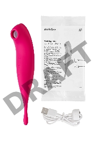 Вакуум-волновой бесконтактный стимулятор клитора Satisfyer Twirling Pro, силикон, красный