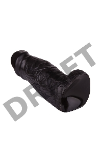 Фаллоимитатор-супергигант DESPOT Lovetoy, ПВХ, черный, 28 см