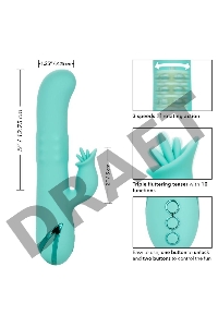 Мятный вибромассажер-кролик Bel Air Bombshell