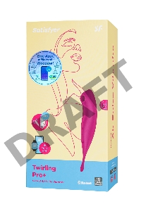 Вакуум-волновой бесконтактный стимулятор клитора Satisfyer Twirling Pro, силикон, красный