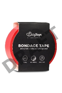 Красная лента для бондажа Easytoys Bondage Tape - 20 м.