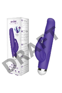 Фиолетовый вибратор-кролик The Mini Rabbit - 13,9 см.
