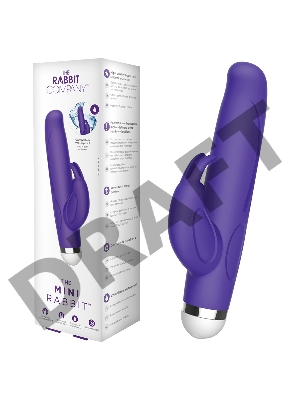 Фиолетовый вибратор-кролик The Mini Rabbit - 13,9 см.