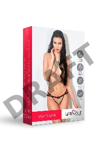 Чарующие трусики с доступом, рюшами и жемчужной нитью (Easy to love) (L/XL (46-48))