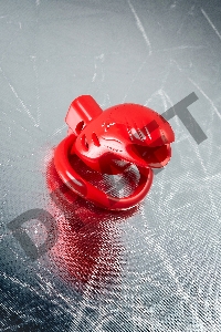 Пояс верности мужской Black&Red by TOYFA, ABS пластик, красный, 10 см