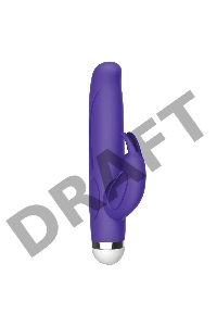 Фиолетовый вибратор-кролик The Mini Rabbit - 13,9 см.
