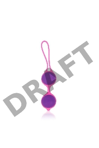 Фиолетово-розовые вагинальные шарики Cosmo