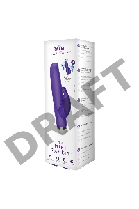 Фиолетовый вибратор-кролик The Mini Rabbit - 13,9 см.