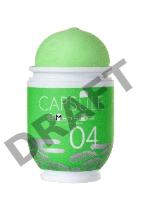 Мастурбатор нереалистичный MensMax CAPSULE 04, Matsu, TPE, зеленый, 8 см