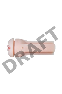 Мастурбатор-вагина в черной тубе без вибрации