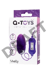 Виброяйцо с пультом управления TOYFA  A-Toys Shelly, силикон, фиолетовый