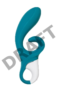 Нереалистичный вибратор Satisfyer Hug me, силикон, синий