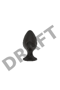 Пробка анальная Силиконовая черная S (5.8*2.8cm) 3304-01