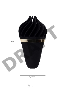 Вибромассажер Satisfyer layons Sweet Treat, силикон, черный, 10,4 см.