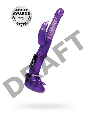 Вибратор с клиторальным стимулятором TOYFA A-Toys High-Tech fantasy, TPR, фиолетовый, 24 см