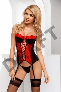 Корсаж с перекрестной лентой Tiffany corset red (Avanua)