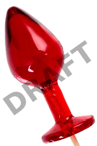 Леденец Sosuчki, «Анальная втулка большая Whiskey», красный 47гр.