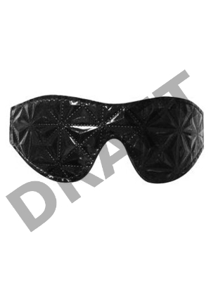 Чёрная маска на глаза с геометрическим узором Pyramid Eye Mask