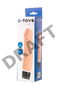 Реалистичный вибратор TOYFA  A-Toys Bolv, силикон, телесный, 19,3 см