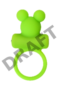 Виброкольцо на пенис A-Toys by TOYFA Chio, силикон, зеленое, 8,1 см, Ø 3,1 см