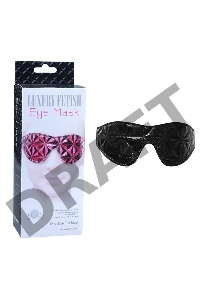 Чёрная маска на глаза с геометрическим узором Pyramid Eye Mask